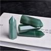 Cristal de Jade Dongling Natural Piedra Pulida Seis Caras Pilar de Cristal de una Punta Adornos de Piedra Decoración para el Hogar Adornos