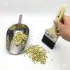 Pala de Acero Inoxidable con Orejas, Pala Pequeña, Cuentas Espaciadoras para Joyería de Diamantes, Herramientas Manuales para DIY, Accesorios de Almacenamiento para Cuentas Sueltas