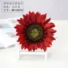Uma Única Cabeça de Flor de Girassol Artificial para Adereços de Fotografia, Disponível em Várias Cores