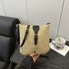 Bolsa de Palha Verão Nova Moda Estilo Coreano Estilo Bolsa de Ombro Feminina Casual Simples Bolsa para Celular Bolsa Transversal