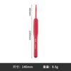 Cruzamento de Fronteira Novo Produto Gancho de Gancho Vermelho com Cabo Macio Artesanal DIY Tricô de Suéter Crochê Conjunto de Crochê de Alumínio de Silicone
