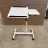 Escritorio Móvil para Computadora de Elevación Doméstica Mesa de Estudio para Dormitorio Mesa Lateral Simple para Sofá Estable de Carga Resistente Ajustable en Altura