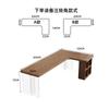 Escritorio de Esquina de Madera Maciza Escritorio para Computadora en Forma de L para Dormitorio en Casa Escritorio de Esquina Simple Moderno Escritorio de Escritura para Estudiantes