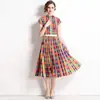 Conjunto de Top Estampado Estilo Occidental Plisado Verano 2023 Falda Delgada de Moda Conjunto de Dos Piezas de Gasa