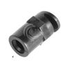Cabezal Microaspersor Atomizado de Refracción de 180 Grados Negro 6.0mm Diámetro Interior Rociado Unidireccional Esquina Vivero de Flores Árbol Frutal Micro-aspersión