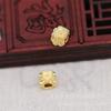 Yiwu Peças de Flores de Cobre DIY com Preservação de Cor Banhadas a Ouro Rosa Feita à Mão Contas Barril de Flores Rosa Acessórios Grampo de Cabelo B607