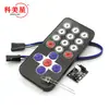 Kit de control remoto inalámbrico infrarrojo HX1838 control remoto robot negro módulo de control remoto infrarrojo + placa receptora