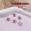 Joias de liga para unhas cor dopamina adesivo estrela de cinco pontas estrela do amor flor diamante acessórios decorações de unhas