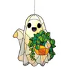 Atrapasol Halloween Fantasma Lindo Nuevo Producto Transfronterizo Fantasma Pequeño Acrílico Plano 2D Colgante de Atmósfera Festiva