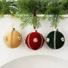 Nuevo producto transfronterizo: Adornos de bola de Navidad de terciopelo con cadena de pedrería, decoraciones para árbol de Navidad, adornos de bola de Navidad de plástico