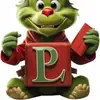 Decorações de Natal Transfronteiriças Novas de 26 Letras Monstro Verde Decorações de Árvore de Natal Grinch Enfeites de Presente de Feriado