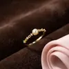 Anel Esculpido com Pérola de Concha em Prata de Lei S925 para Mulheres, Luxo Leve, Alto Padrão, Elegante, Nicho, Ajustável, Joia de Mão Estilo Francês