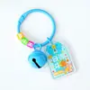 Chaveiro Acrílico Criativo Estilo Ins com Bom Significado, Texto Frente e Verso, Transparente e Pequeno, Decoração Pingente de Bolsa