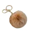 Colgante de bola de pelo de imitación de conejo rex de 8 cm, llavero de bola de pelo, colgante para ropa, equipaje, coche, accesorios de joyería DIY