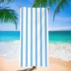 Toalla de Playa de Microfibra Toalla de Playa Estampada Toalla de Playa Rayada Tela de Toalla de Comercio Exterior Europeo y Americano Toalla de Natación para Adultos Transfronteriza
