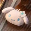 Sanrio Melody Kuromi Peluche Hecho a Mano Llavero Accesorios Joyería DIY Colgante para Bolsa En Stock