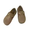 Mocasines planos para mujer estilo Birkenstock con hebilla retro, nuevos mocasines de suela gruesa estilo coreano, otoño 2026