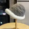 Sombrero de Pescador Peludo para Mujer, Sombrero de Otoño e Invierno con Circunferencia de Cabeza Grande, Protección para los Oídos, Engrosado y Cálido, Sombrero Lei Feng del Noreste, Sombrero para Ciclismo, Moderno