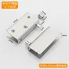 Bisagras de Cristal de Acero Inoxidable sin Taladro para Gabinetes, Clips de Cristal sin Marco, Bisagras de Puerta de Apertura Automática y Ejes Giratorios
