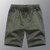 Shorts de praia casuais masculinos para o verão, shorts de trabalho com cintura elástica e tamanho grande, calças com vários bolsos