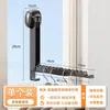 Tendedero Telescópico con Ventosa, Colgador de Ropa Plegable Multifuncional para Balcón y Hogar, Herramienta para Secar Ropa en Interiores que Ahorra Espacio