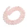 Suministro transfronterizo cuentas sueltas de cristal rosa cuentas redondas de cristal rosa loto pulsera hecha a mano DIY collar accesorios de joyería