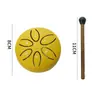 Tambor de Lengua de Acero Etereal Mini de Acero al Carbono al por Mayor de 3 Pulgadas 6 Tonos Tambor de Lengua de Acero Tambor para Alivio del Estrés Instrumento de Percusión Tambor Hueco Instrumento Portátil para Niños