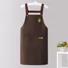 Delantales Personalizados para One Piece, Cocina del Hogar, de Aspecto Elegante, Overoles Impermeables y a Prueba de Aceite, Ropa de Trabajo, Delantales Resistentes a las Manchas para las Tareas del Hogar