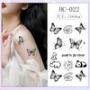 Tatuaje de mariposa a base de hierbas, resistente al agua, para mujer, de larga duración, para verano, para muñeca, brazo, alta gama, sexy, para la espalda.