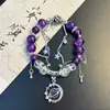 Popular Pulseira Galáxia com Tema de Flores Doces, com um Design Super Feérico e um Toque Floral Fresco, Perfeita como Presente para Sua Namorada ou Melhor Amiga