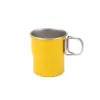 Taza portátil de acero inoxidable 304 con popote, asa con veta de madera, taza de café para exteriores, vaso de agua irrompible, taza con popote
