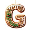 Novo Acrílico Transfronteiriço Plano Desenho Animado Acrílico Pingente de Natal Letras