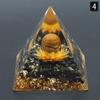 1088-6 cm Natural Bola de Cristal Ornamentos Pirâmide Resina Envolvida Cascalho Pirâmide Ornamentos de Lótus