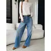 Jeans de Corte Curvo Holgados Adelgazantes con Caída Colección Otoño Nuevo Cisnann Lavados y Desgastados para Cuerpo en Forma de Pera SN9197