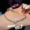 Pulseira Antiga de Ouro com Pedras Turquesa e Cravejada de Diamantes em Formato de Roda de Flor Vajra Envolvente para o Pulso Novo Estilo Chinês Sonho Bêbado Rio Estrelado Pulseira Estrela