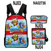 Mochila para Terno Transfronteiriça Mochila 3D Superzings Cor da Moda Estampada Bolsa de Três Peças Dropshipping