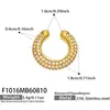 Europeu e Americano Mais Vendido C-shaped Cristal Zircônia Brilhante Ear Cuff para Orelhas Não Perfuradas Aço Titânio Banhado a Ouro Tendência Versátil Joia Feminina Clipe de Orelha