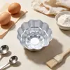 Aleación de Aluminio Doble Capa Molde de Flor Pequeña Molde para Pastel de Crisantemo Pequeño Molde para Pudín Molde Pequeño para Pastel Molde para Hornear en Casa
