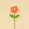 Flores de lã acabadas transfronteiriças, flores feitas à mão em crochê, decoração moderna para casa e escritório, presentes de feriado, flores de lã