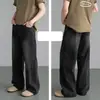 Jeans Masculino Sudeste Asiático Lavado Jeans de Perna Larga Masculino Calças Retrô Desgastadas Largas de Perna Reta Venda por Atacado