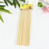 Espetos de bambu descartáveis para churrasco, fornecidos diretamente pelo fabricante, espetos de bambu de grau alimentício como alternativa para barracas de rua