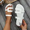 Sandalias Casuales de Estilo Europeo y Americano sin Cierre con Punta Abierta, Talla Grande 2026, Sandalias Planas Negras Lisas, Talla Grande al por Mayor
