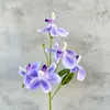 Orquídea Phalaenopsis Artificial Hu Ji Lan Decoración de Mesa Arreglo Floral Adorno Flor Seca Pared de Flores de Boda Fotografía En Stock