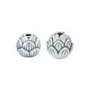 Plata Pura 999 Plata de Ley Accesorios Cuentas de Loto Cuentas Espaciadoras Cuentas para Cintura Cuentas Sueltas Loto Multicapa Cuerda de Cuentas Hecha a Mano DIY
