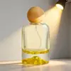 Venta Directa de Fábrica Botella de Perfume de Vidrio Cilíndrica Fondo Volcánico 30ml 50ml 100ml Botella Vacía Botella con Atomizador Fondo Grueso Tapa de Bola