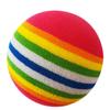 Pelota de Golf Suave de Esponja de 42 mm Pelota de Práctica de Golf para Interior Arcoíris Eva Espuma Suave Suministro Directo de Fábrica