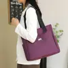 2025 Nova Bolsa Tote de Moda Feminina Tecido Oxford Lona Leve Bolsa Transversal Versátil Capacidade