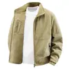 Chaqueta de Hombre Otoño 2026 Nuevo Estilo Abrigo con Cuello Alto para Hombres Jóvenes y de Edad Media Transpirable Deportes al Aire Libre Talla Grande Holgado
