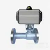 Ventas de Válvula de Bola Integrada Neumática de Alta Temperatura Q641F-16P Dn50 Vapor Aceite Térmico Aguas Residuales