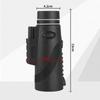 Telescopio de alta definición de un solo tubo 40X60 Fotografía de teléfono móvil de alta potencia, Visión nocturna, Telescopio portátil para observación de aves al aire libre